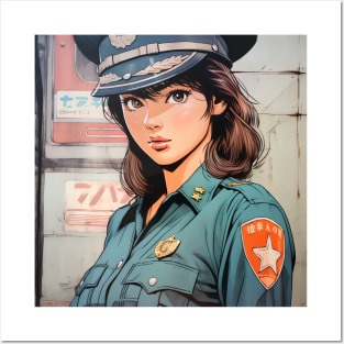 police woman Posters and Art